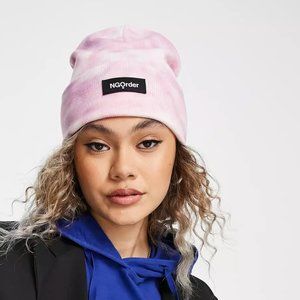 ✨NEW✨ New Girl Order logo light pink tie dye beanie